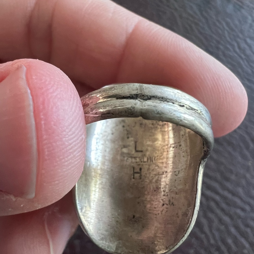 Turquoise And Silver Statement Ring - image 4